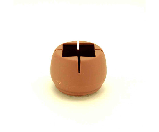ワイドフェルトキャップ　角脚用　36-50mm　薄茶　4個入画像