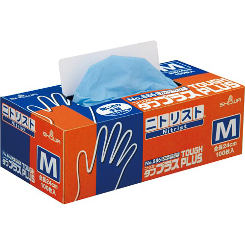 ニトリスト・タフプラス１００枚入　ブルー　Ｍ　１箱画像