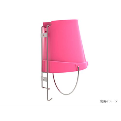 バケットカバー(6L)ピンク 56891 Vikan(ヴァイカン) 鮮やかなピンク色のカバーが広げられた状態