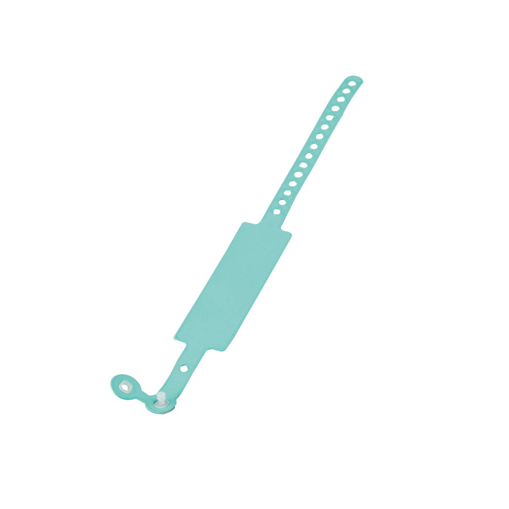 入院患者識別バンド 無地 グリーン 1袋（100本入）