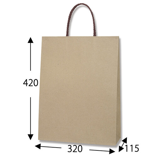 どんなシーンでも使える！クラフト無地紙袋（2才）