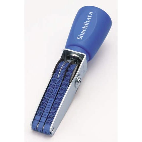 エルゴグリップ　回転ゴム印　６号３連　ゴシック体画像