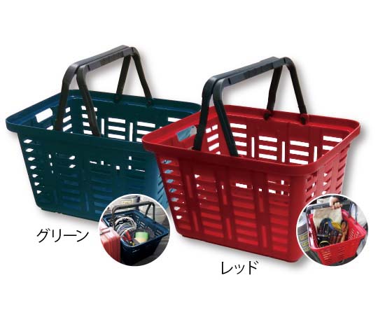 JAPPYバスケット グリーン 深いグリーンのざっくり編まれたバスケットが上向きに置かれ、内側には白い布が敷かれている様子