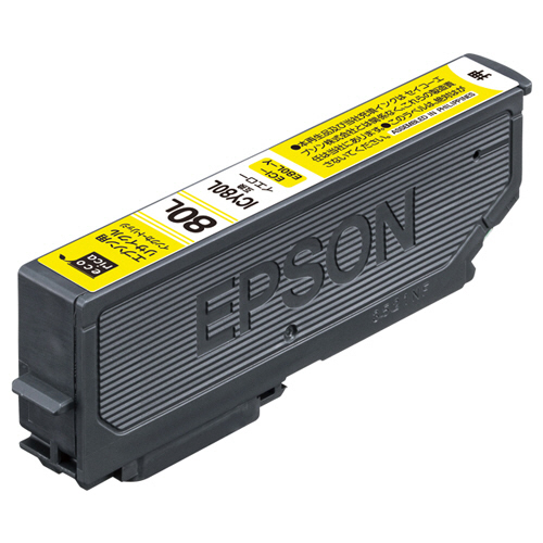 ﾘｻｲｸﾙｲﾝｸｶｰﾄﾘｯｼﾞ ｲｴﾛｰ(染料) [ｴﾌﾟｿﾝ:ICY80L互換] ECI-E80L-Y 1個画像