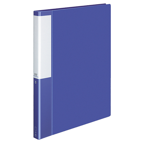 ｸﾘﾔｰﾌﾞｯｸ(POSITY) 替紙式 A4ﾀﾃ 30穴 15ﾎﾟｹｯﾄ付属 背幅27mm ﾌﾞﾙｰ 1冊画像