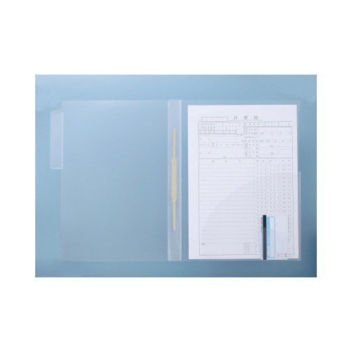 タテ型カルテホルダー（ファスナー付）　５０枚×４