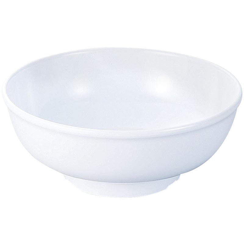 メラミン食器 CS-15W 胴張り丼(大) 白 エンテック画像