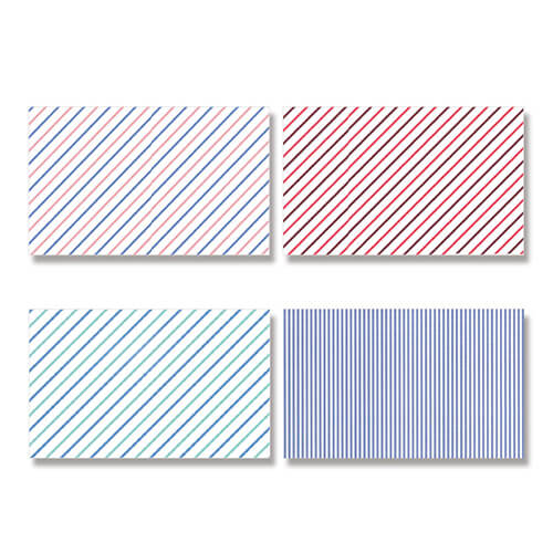 ギフトボックスのラッピングに！ストライプ柄の包装紙