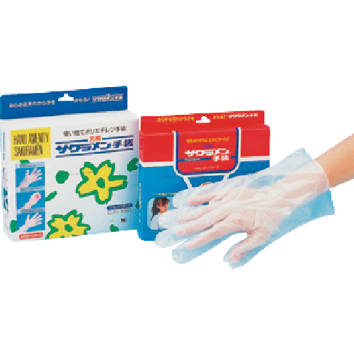 TGK 元祖 ｻｸﾗﾒﾝ手袋 L 乳白 1箱(100枚)画像