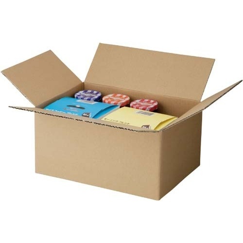 無地小型ダンボール　Ｌ　（底面Ｂ５）　１００枚画像