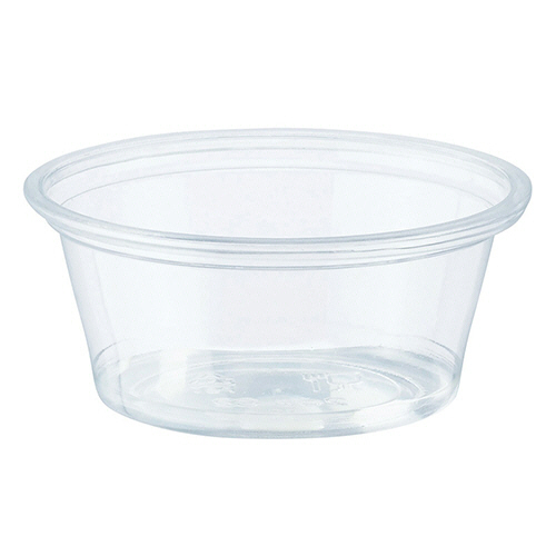 透明ｶｯﾌﾟ A-PET 2ｵﾝｽ 浅型 口径62mm 1ｾｯﾄ(3000個:50個×60ﾊﾟｯｸ)画像