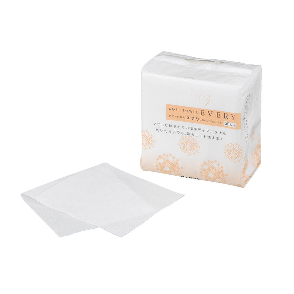 ソフトタオルエブリ　310×350mm　4折　50枚画像