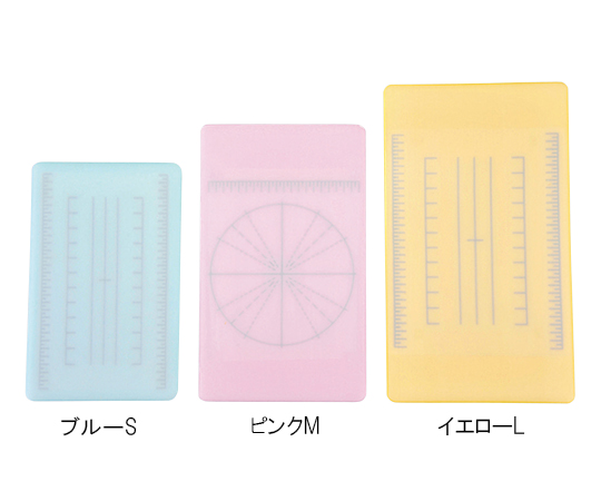 目盛付きまな板 長方形 S ピンク画像