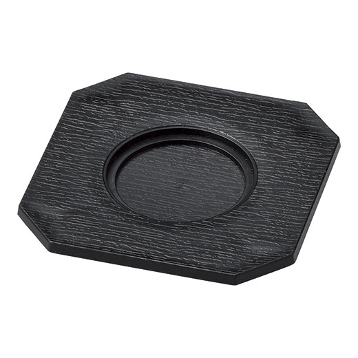 M11-641 耐熱むし椀(大・小)兼用 台 黒 マイン画像