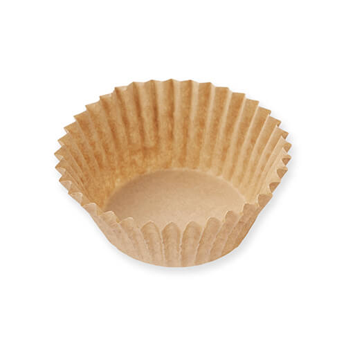 シンメイ おかずカップ 両面シリコンクラフトケース 丸型 50×30 クラフト 200枚画像