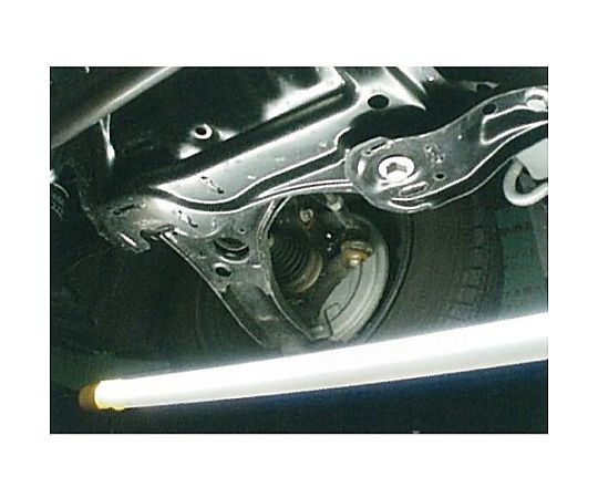 AC100V/15W 作業灯/LED(固定ホルダー2個付) 固定ホルダーに取り付けられ、明るく照らされている作業灯の側面