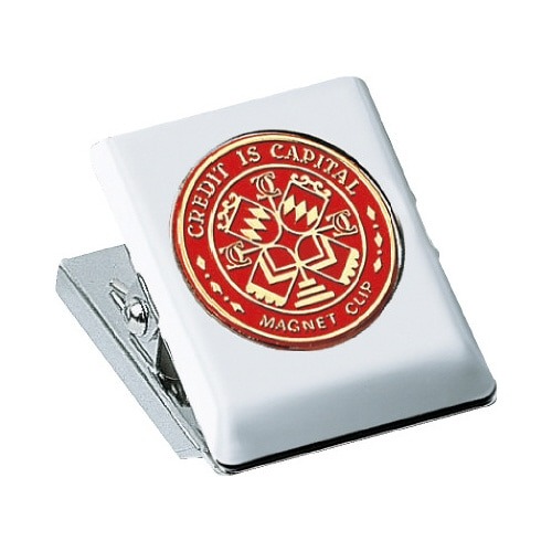 マグネットクリップ中　口幅３６ｍｍ　赤画像