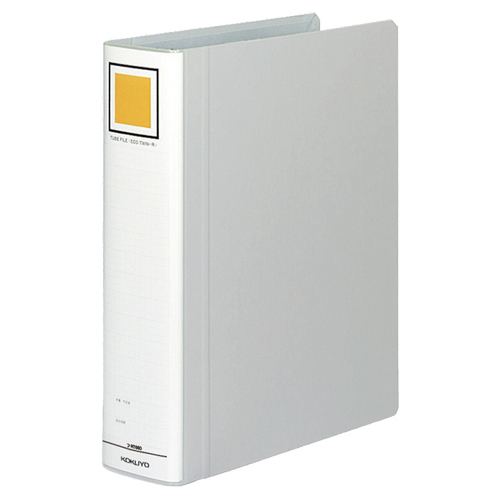 ﾁｭｰﾌﾞﾌｧｲﾙ(ｴｺﾂｲﾝR) A4ﾀﾃ 600枚収容 60mmとじ 背幅75mm ｼﾙﾊﾞｰ 1冊画像