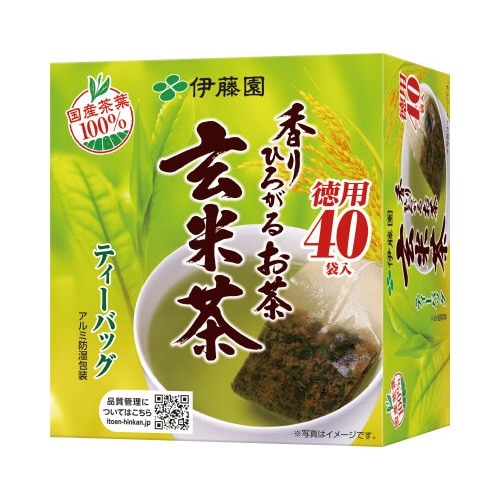 香りひろがるお茶玄米茶ティーバッグ４０袋画像