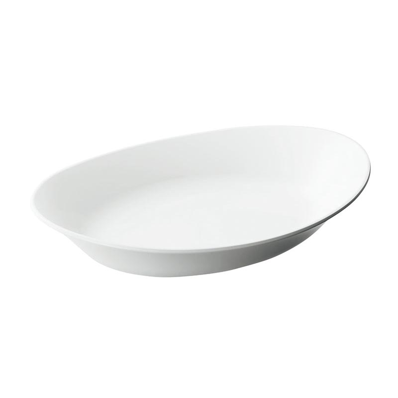 メラミン食器 カフェプレートセレクション オーバルプレート SS-910 白(W) 台和画像