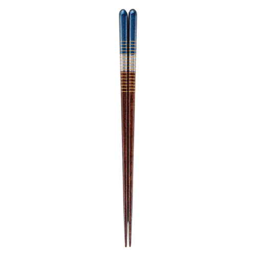 箸 23cm 新星食洗機対応 木製 青画像