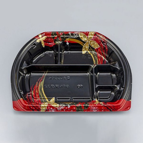 シーピー化成 弁当容器 BFN味音(みおん)32-2 結花黒 本体画像