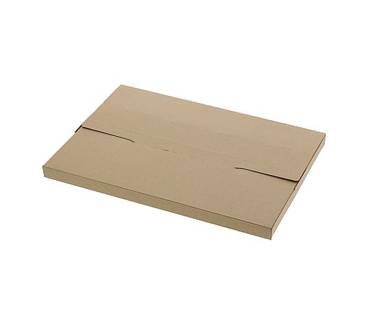 ダンボール　ラクポスBOX　330-20　10枚 梱包用ダンボールが横向きに積まれた状態