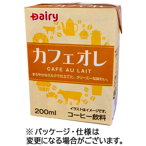 ﾃﾞｰﾘｨ ｶﾌｪｵﾚ 200mL 紙ﾊﾟｯｸ 1ｹｰｽ(24本)画像