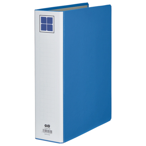 片開きﾊﾟｲﾌﾟ式ﾌｧｲﾙE A4ﾀﾃ 500枚収容 50mmとじ 背幅76mm 青 1ｾｯﾄ(10冊)画像