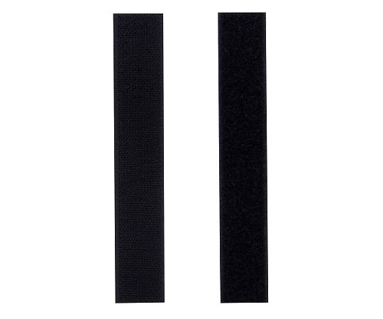 強力面ファスナー バリバリテープ 車内用 25×150mm 黒 1セット（2組入）画像