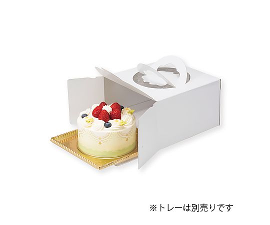 HEIKO 箱 手提げデコホワイト5寸 10枚 白いデザインの手提げ袋が横向きに並んだ様子