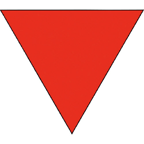 消防隊進入口ｽﾃｯｶｰ 反射 200三角 1組(2枚)画像