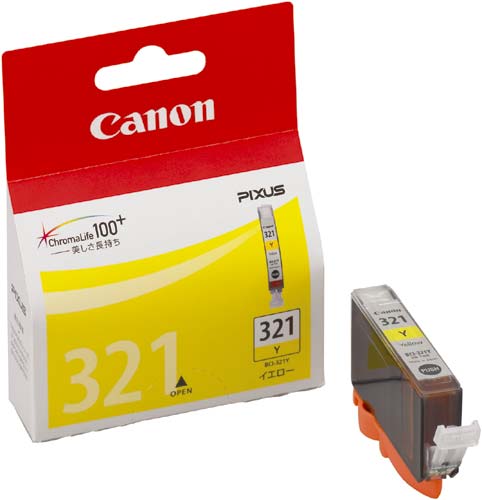 純正インク　ＢＣＩ－３２１Ｙ　イエロー画像
