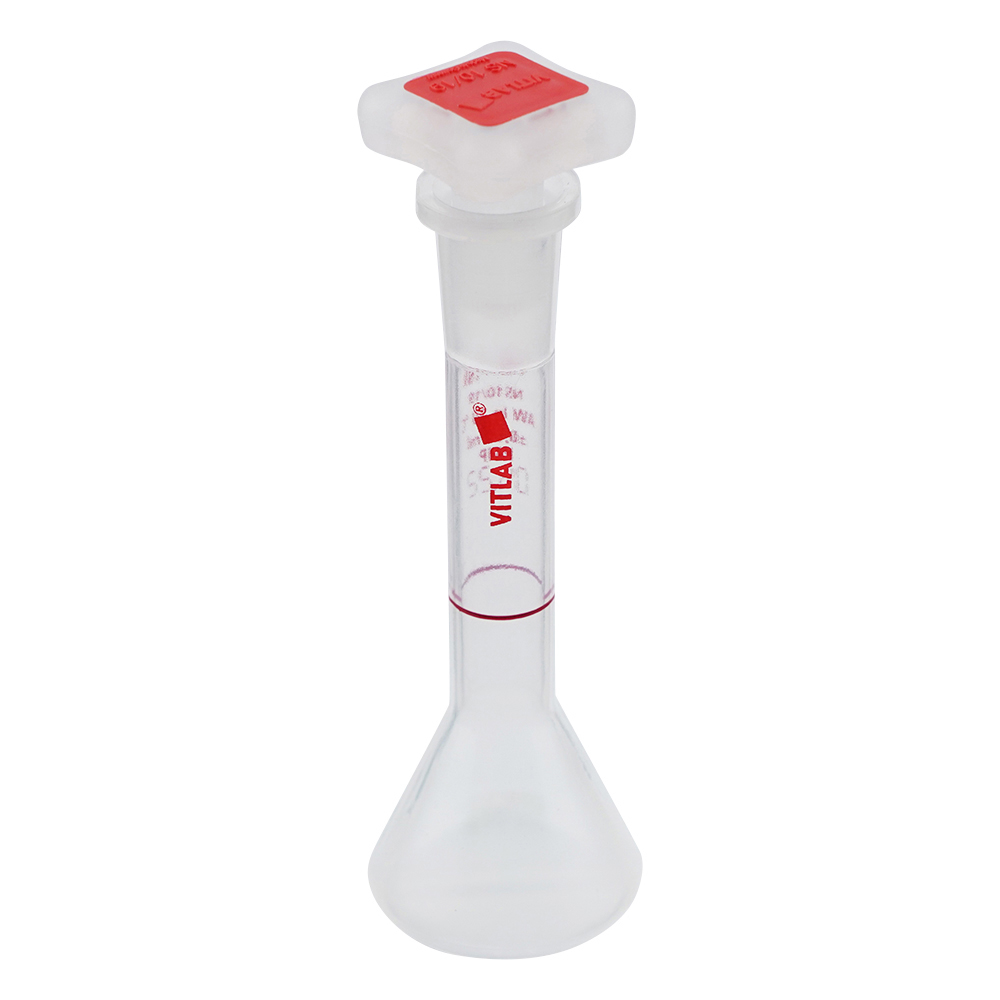 EMユーロPMPメスフラスコ（PP栓付き）　10mL画像