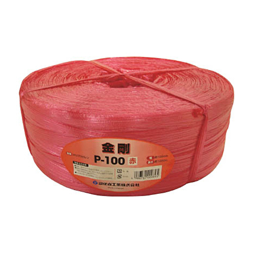 ﾂｶｻ 手結束用PP縄(ﾂｶｻﾃｰﾌﾟ) 赤 1巻画像