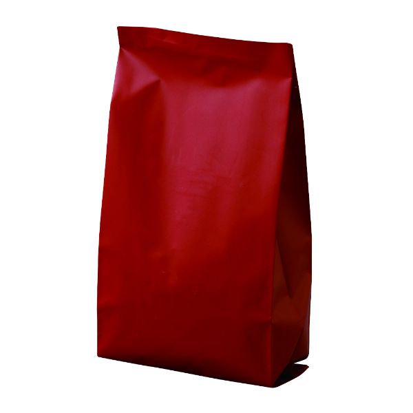 コーヒー豆 袋 COT-925 インナーバルブ付100g用ガゼット袋 マット赤 ヤマニパッケージ画像