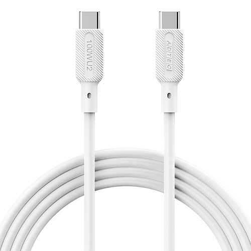 USB2.0 Type-C to C ｹｰﾌﾞﾙ(100W出力) ﾎﾜｲﾄ 1m 1本