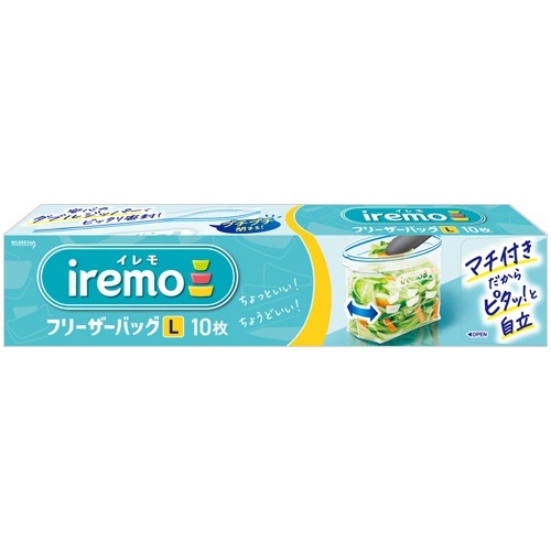 イレモ フリーザーバッグ L 1パック(10枚)画像
