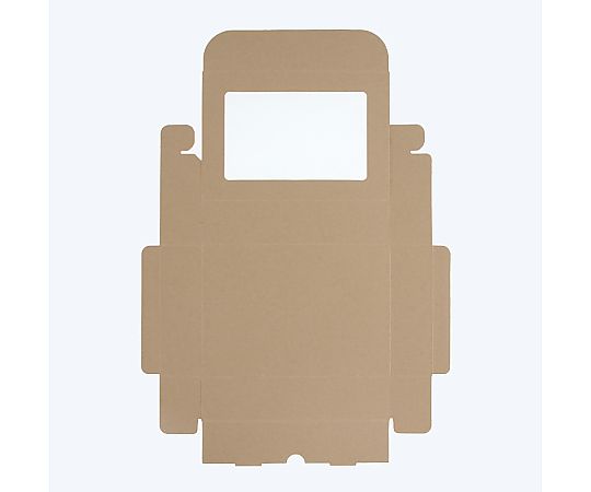 フレームBOX FL-4 クラフト 10枚入 透明なクラフトボックスが整然と並んでいる様子
