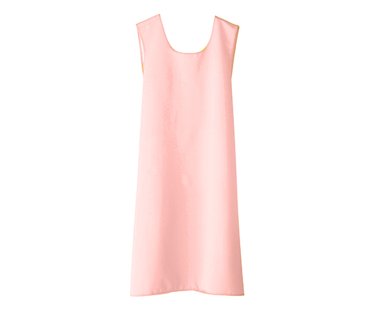 パッとつけられる入浴介護エプロン ピーチ L-LL画像