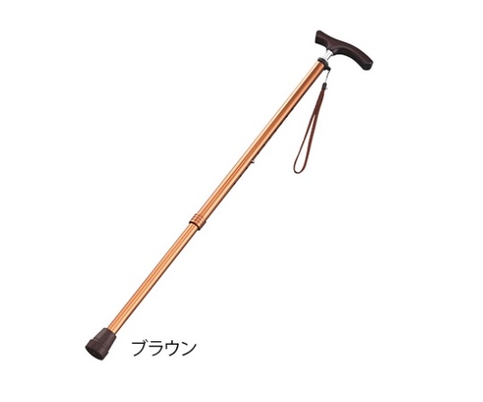 伸縮杖（スリムネックタイプ）　ブラウン（男性用）画像