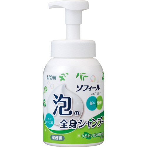 ｿﾌｨｰﾙ 泡の全身ｼｬﾝﾌﾟｰ ｸﾞﾘｰﾝﾊｰﾊﾞﾙの香り 本体 500mL 1本画像