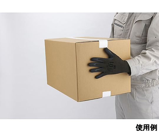 [M] 手袋(ナイロン・ポリエステル/天然ゴムコート/OD) 全体が見える状態で、手のひらの部分がゴムコーティングされたデザイン。