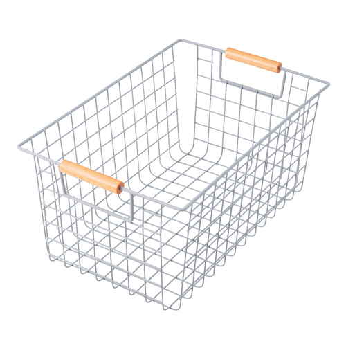 ワイヤーバスケット　M(木柄)画像