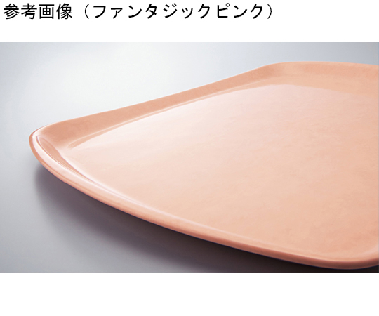 ウェーブトレイ ミントグリーン 斜めから見た波状のトレイの表面、柔らかいミントグリーンの色合いが特徴的。
