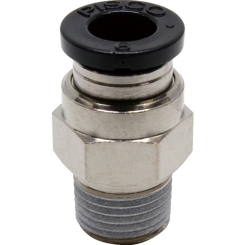 ﾁｭｰﾌﾞﾌｨｯﾃｨﾝｸﾞ ｽﾄﾚｰﾄ 適合外径6mm 接続口径R1/8 1個画像