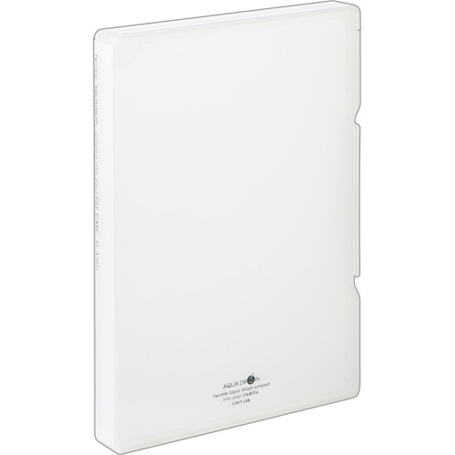 AQUA DROPs ﾌｧｲﾙｹｰｽ A4 270枚収容 背幅30mm 乳白 1個画像