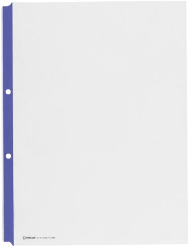 カラーガードポケットＡ４縦２穴テープ色青　１００枚画像