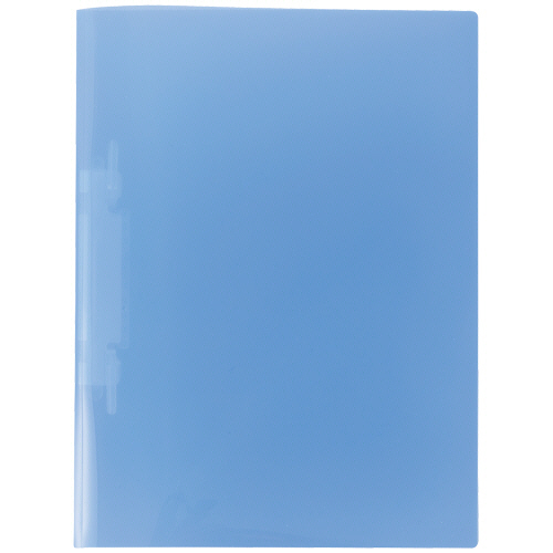 ﾙｰﾊﾟｰﾌｧｲﾙ(色透明表紙) A4ﾀﾃ 2穴 100枚収容 ｸﾘｽﾀﾙﾌﾞﾙｰ 1ﾊﾟｯｸ(5冊)画像