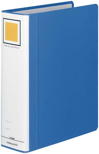 チューブＦエコツインＲ青Ｂ５縦背幅７５ｍｍ４－９冊画像